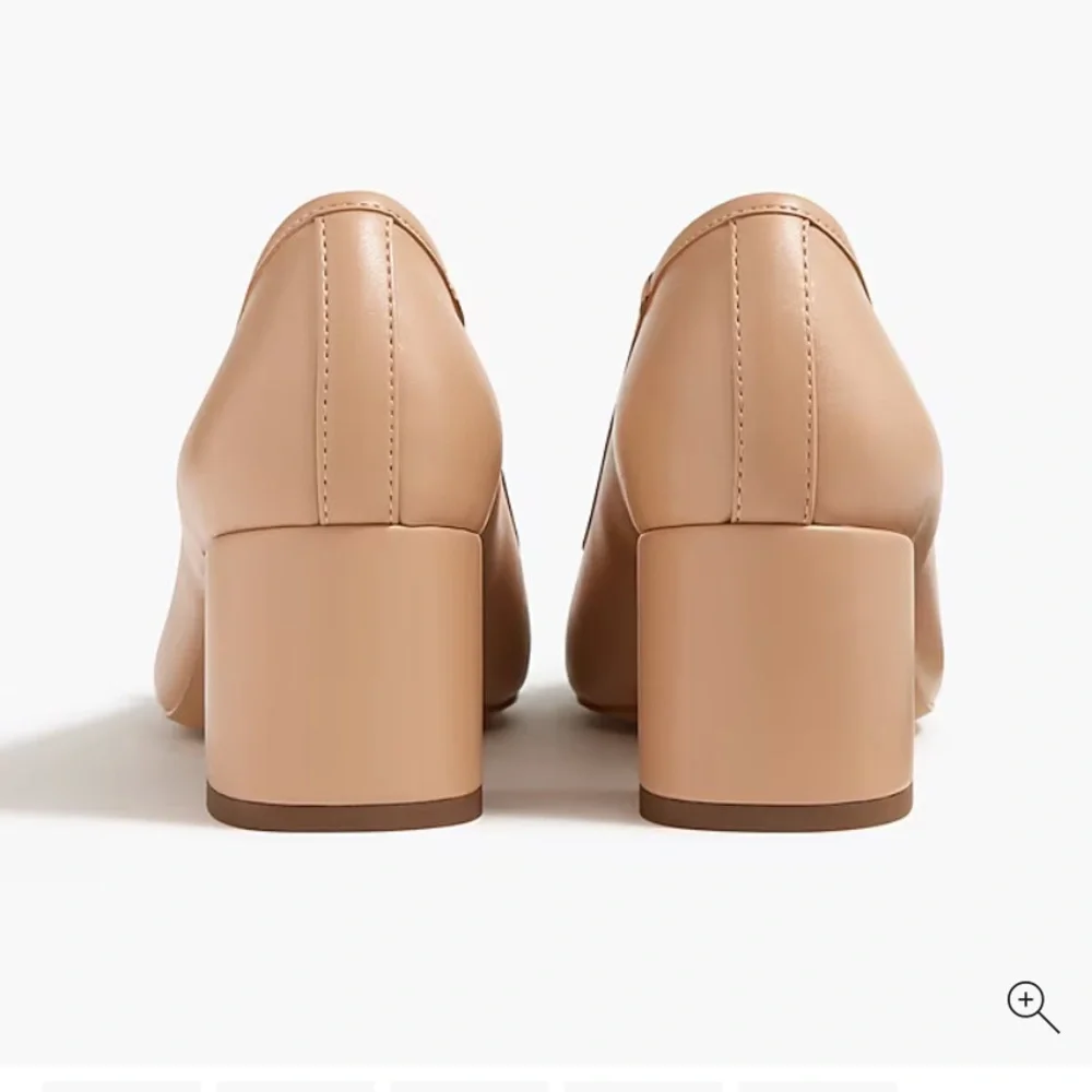 J.Crew Cap Toe Ballet Block Heels Two Tone Black/Beige Size 9M - Picture 3 of 8